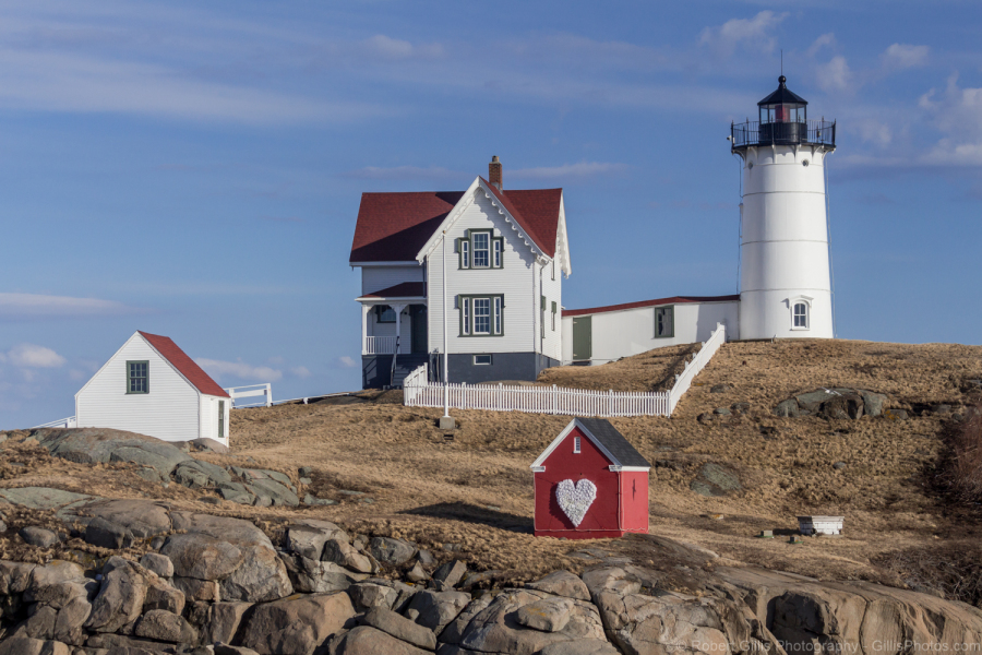 080-York-Cape-Neddick-Nubble-Light-Close-Up-On-Perfect-Blue-Sky-Winter-Day