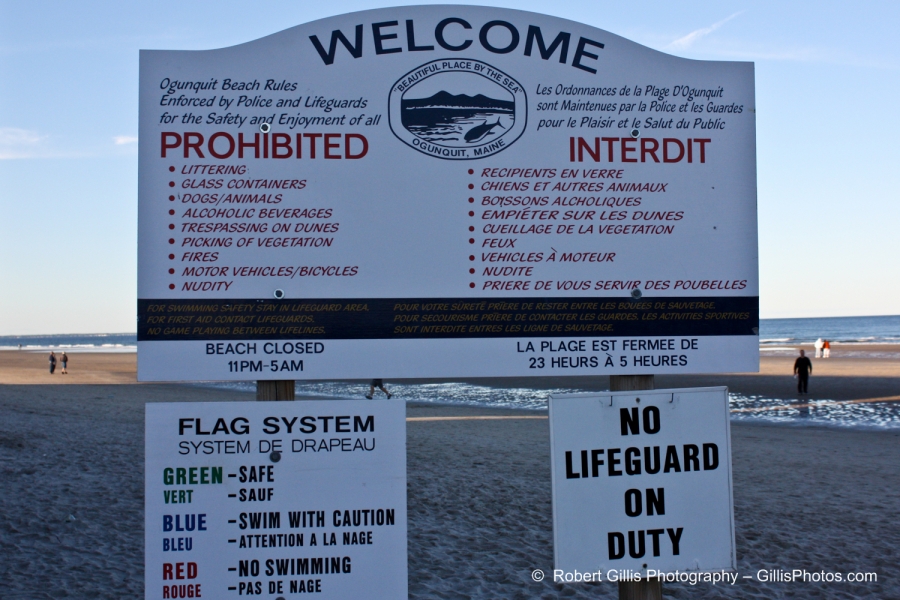 16  Ogunquit Beach Sign