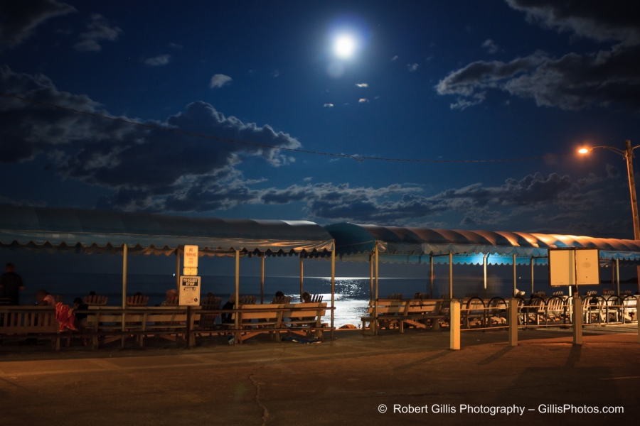 38 Ogunquit Beach - Moonrise over Trolley Stop