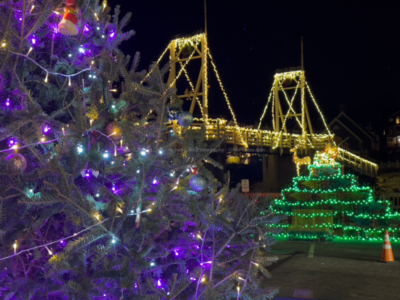 23-Ogunquit-At-Christmas-Perkins-Cove-LED-Lobster-Trap-Tree-Bridge-and-Christmas
