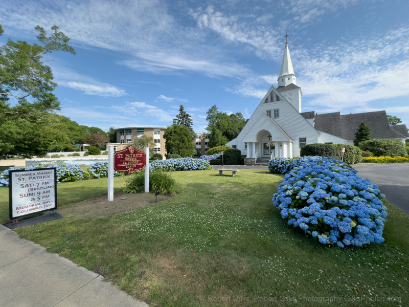 214-iDNG-Cape-Cod-Falmouth-Saint-Patricjs-Church-and-Hydrangea 214-iDNG-Cape-Cod-Falmouth-Saint-Patricjs-Church-and-Hydrangea