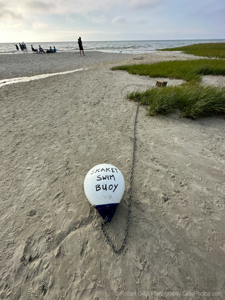 252 Cape Cod - Orleans - Skaket Beach Swim Buoy At Very Low Tide