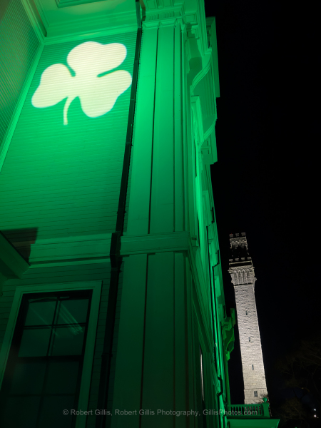 201-Cape-Cod-Holiday-Provincetown-Town-Hall-in-Green-For-Saint-Patricks-Day
