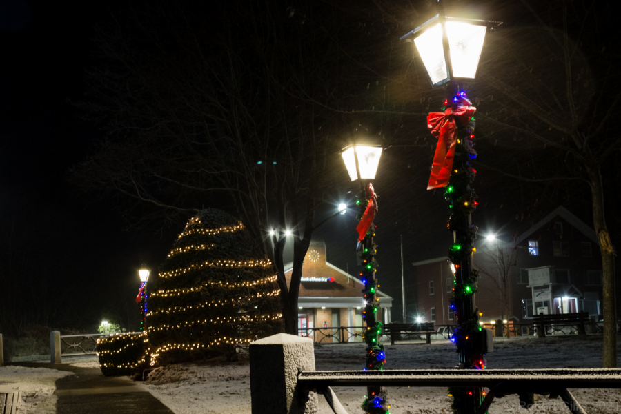 050-Foxboro-Christmas-Colorful-Lights-On-Lampposts