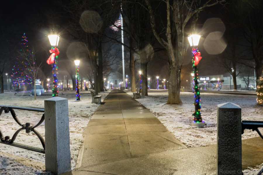051-Foxboro-Christmas-Colorful-Lights-On-Lampposts