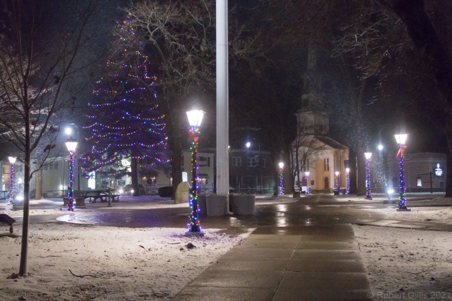 060-Foxboro-Christmas-Colorful-Lights-On-Lampposts