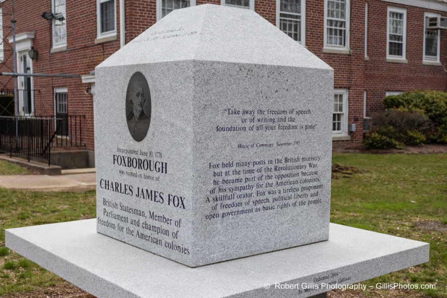 73 Foxboro - Charles Fox Monument