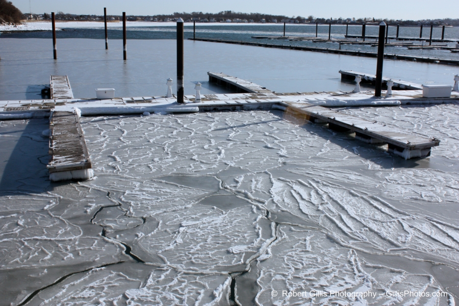 21 Hull - Nantasket - Snow and Ice Covered Boat Slips