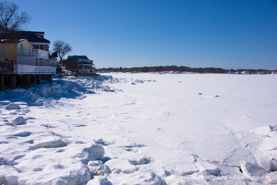 22 Marblehead - View from Rockett Landing - Frozen Winter