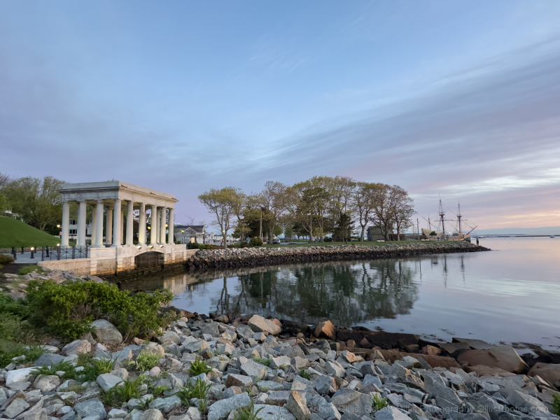 047-Plymouth-Rock-Portico-and-Mayflowe-at-Sunrise