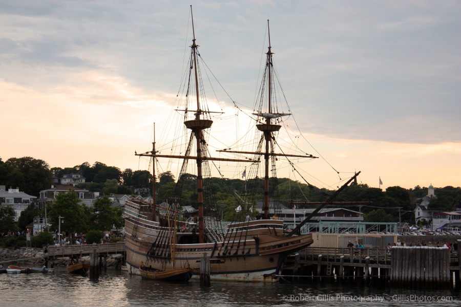 09 Plymouth -Mayflower at sunset