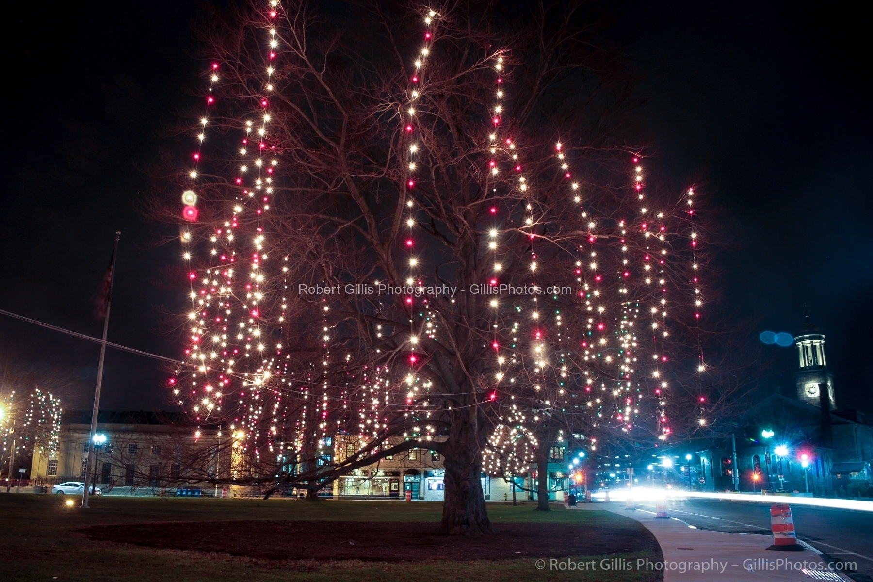 Massachusetts Quincy at Christmas Robert Gillis New England Photography