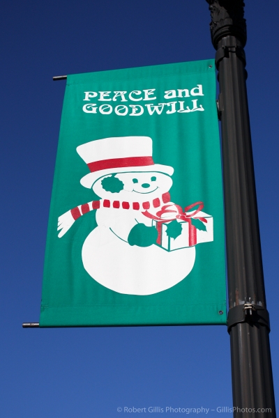 06 Quincy Christmas - Peace and Goodwill Banner - Green