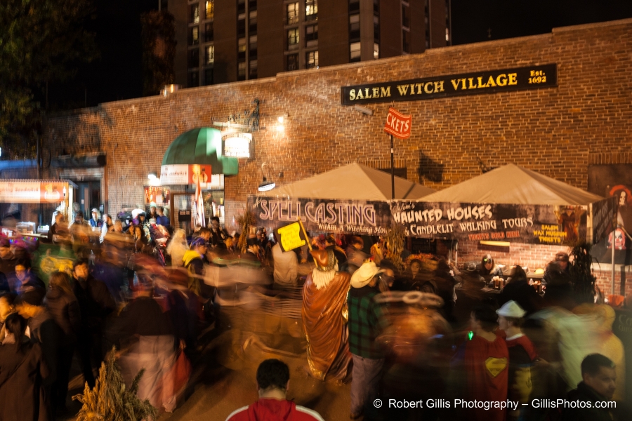 13 Salem Halloween Liberty Street Crowd - Witch Museum