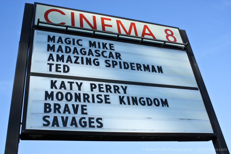 01 Sharon - Sharon Cinema 8 Movie Marquee
