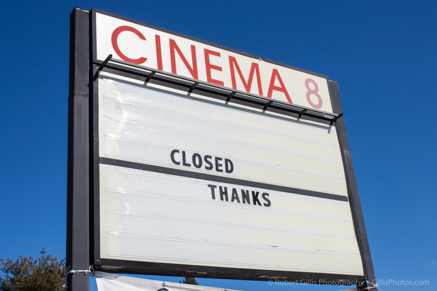 02 Sharon - Cinema 8 Closed Sign