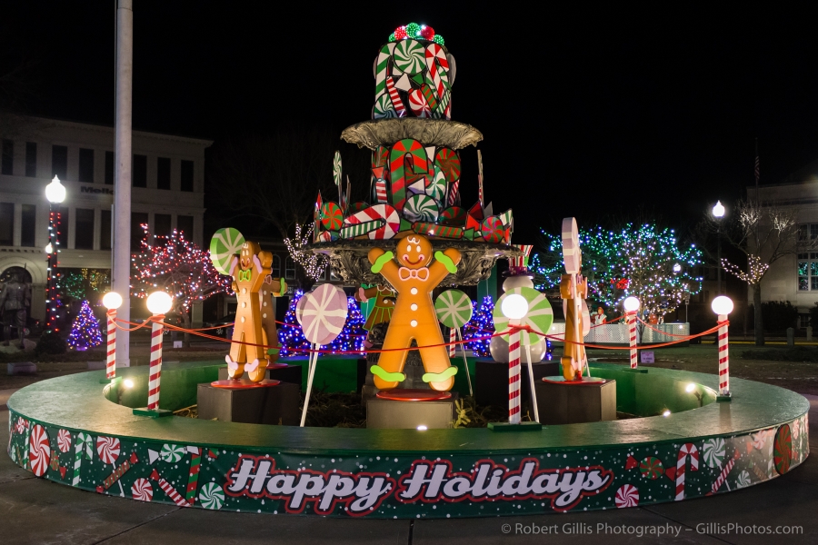 03 Taunton - Christmas Display on Taunton Green - Candyland Pond