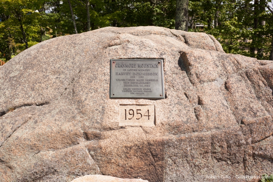18 Cranmore - Gibson Memorial Plaque and Rock