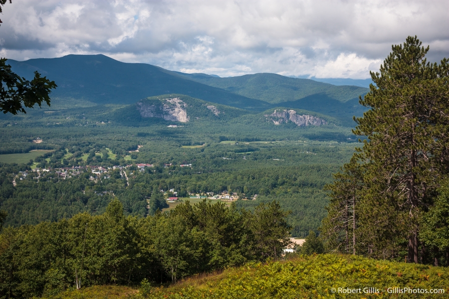 23 Cranmore - View From The Summit - White Horse Ledge and Cathedral Ledge
