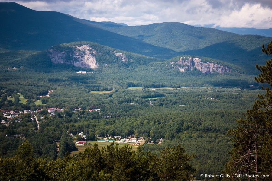 24 Cranmore - View From The Summit - White Horse Ledge and Cathedral Ledge