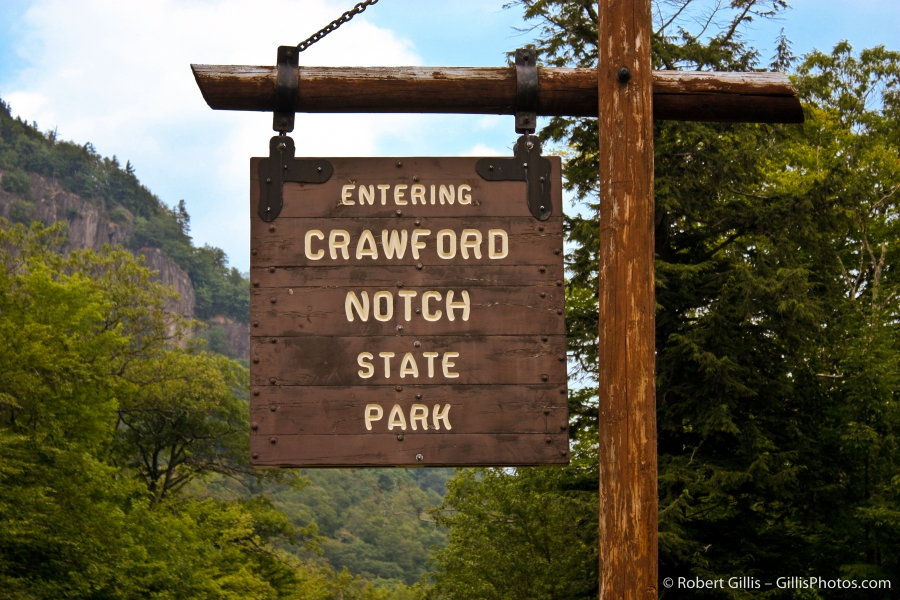 38 Crawford Notch - Entrance sign