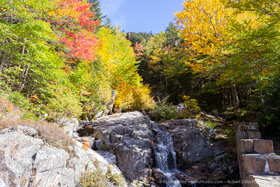 67 Crawford Notch - Autumn Colors Flume Cascade