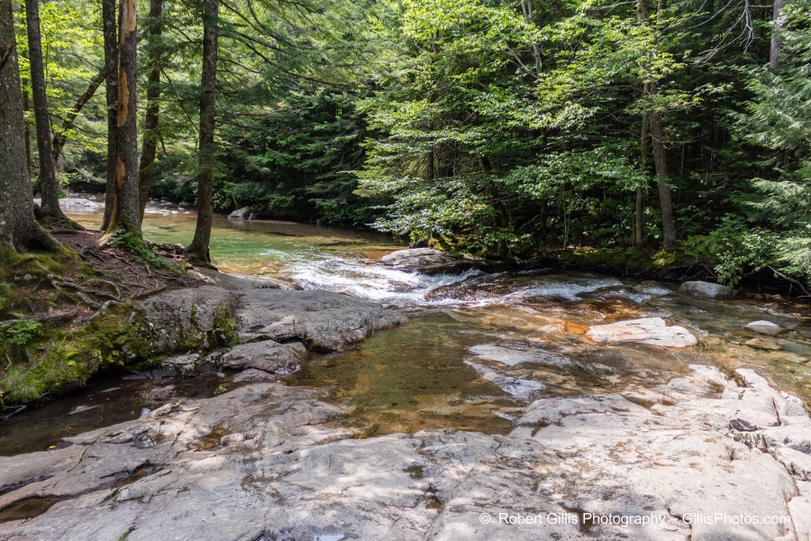 101 Franconia - The Flume Pemigetwasset River Waterfall Near Basin