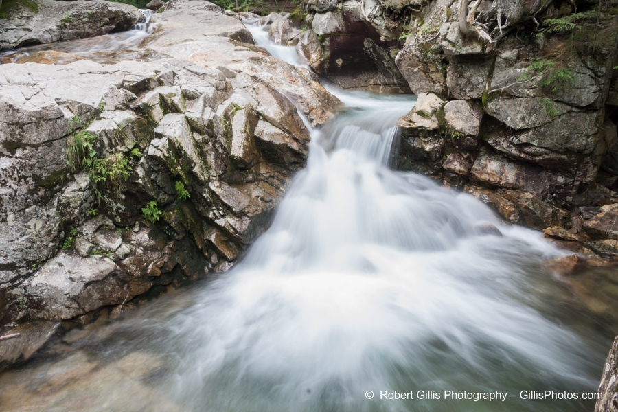 102 Franconia - The Flume Pemigetwasset River Waterfall Near Basin