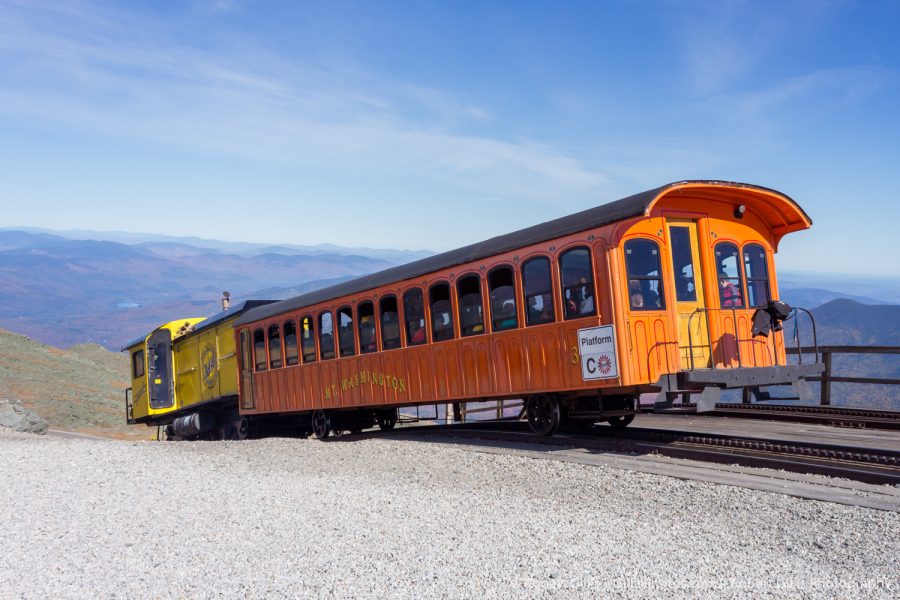 57 Cog Railway Train At Mount Washington Summit