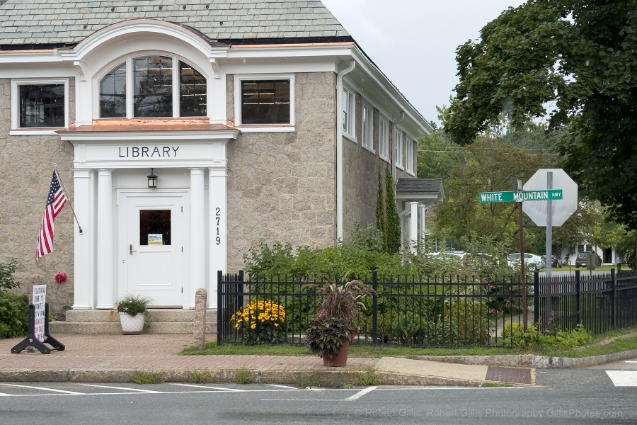 043-North-Conway-Library-On-a-Rainy-Day