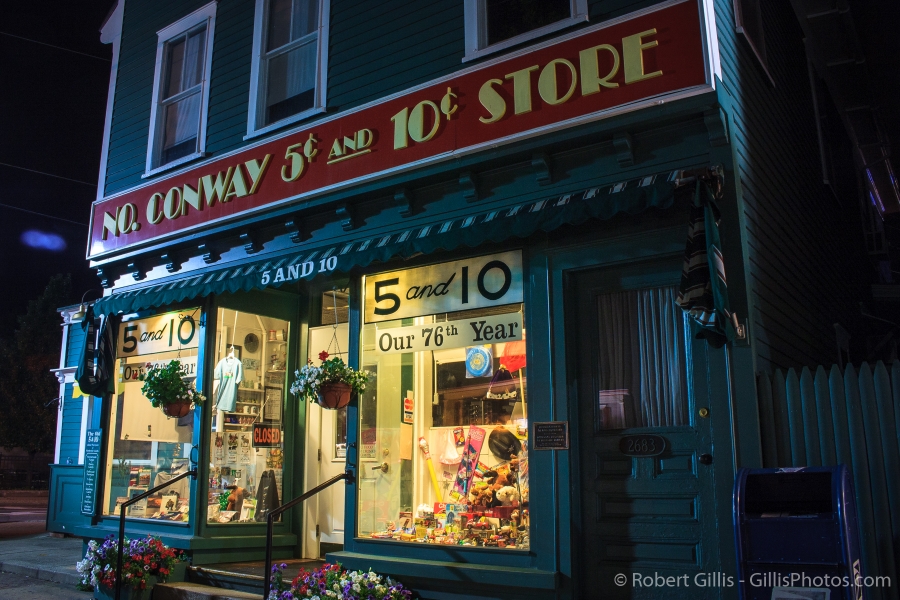 030-North-Conway-at-Night-Five-and-Dime