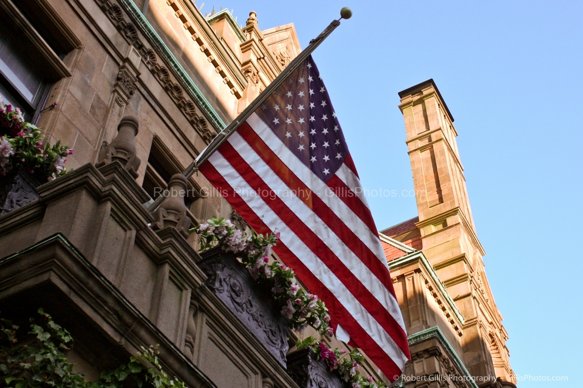 09 Boston Back Bay - American Flag 09 Boston Back Bay - American Flag
