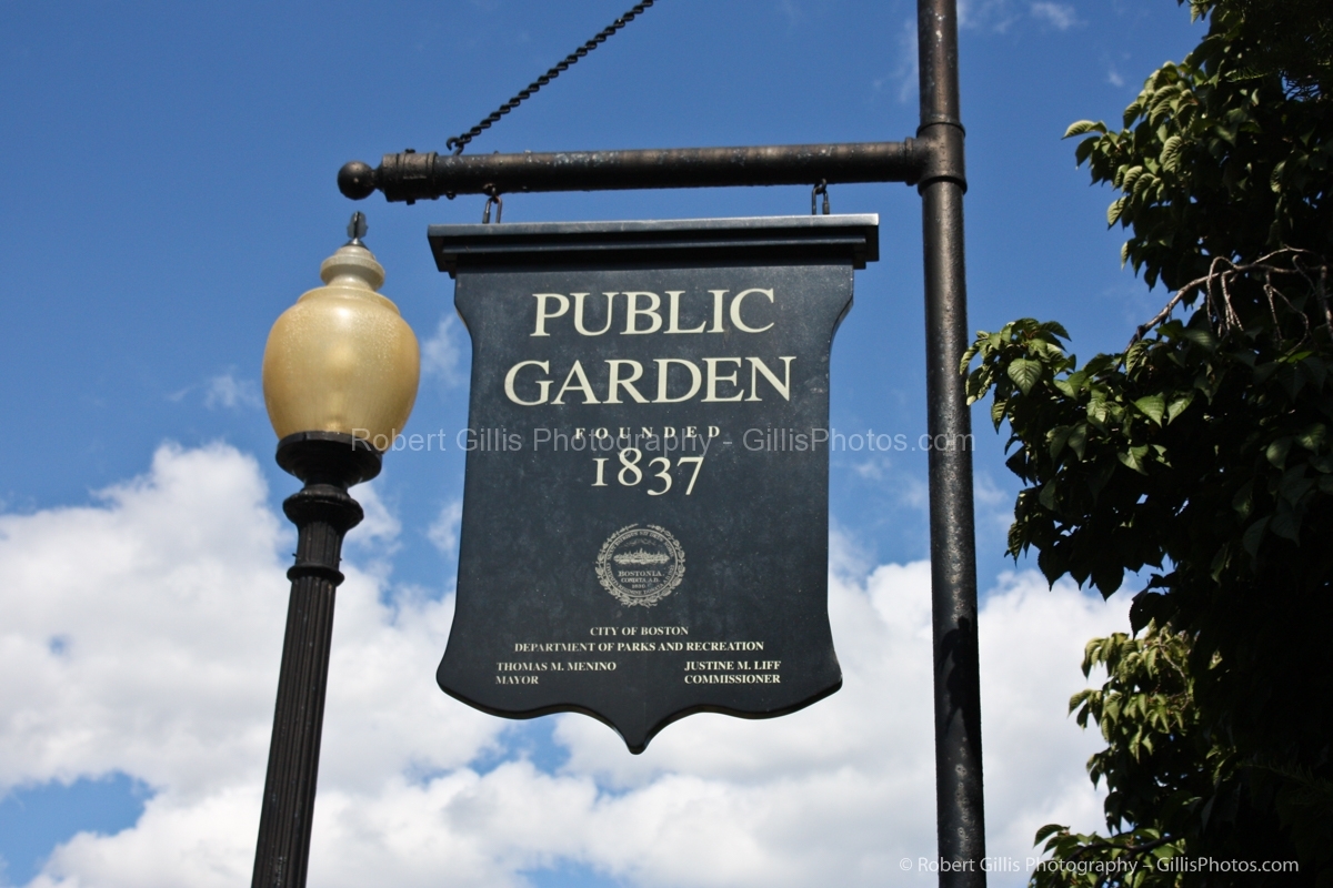 14 - Boston Public Garden - Sign