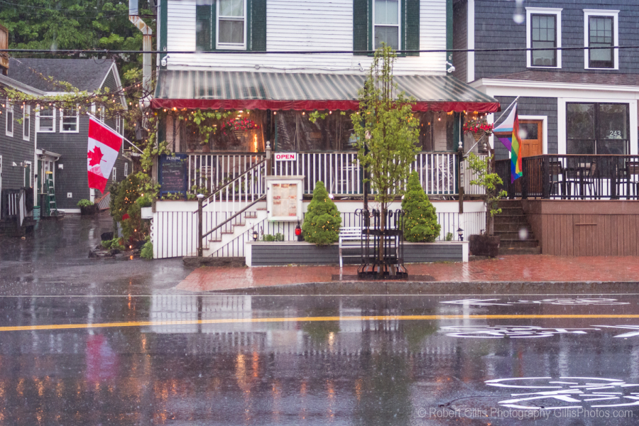 073 Main Street - La Pizzaria on a Rainy Spring Saturday