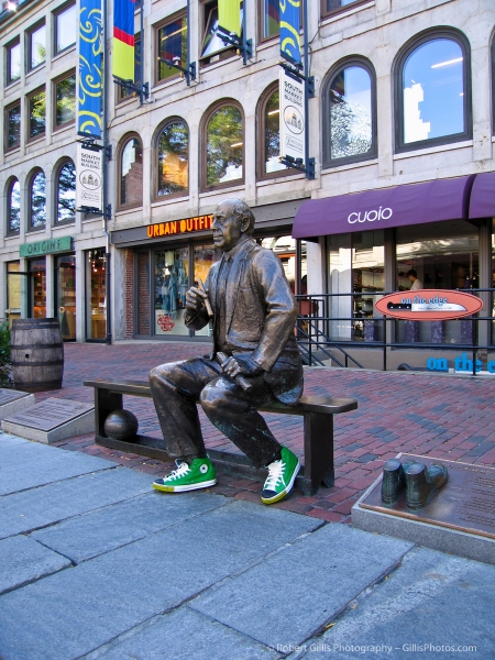 23 Boston Sneakers on Statues - Red Auerbach