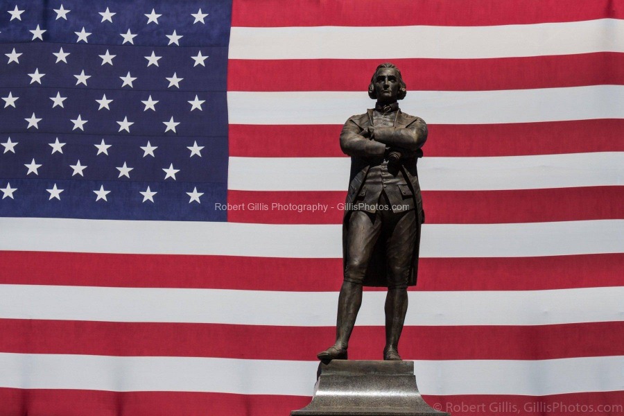 38-Faneil-Hall-Boston-Samuel-Adams-Statue-and-American-Flag